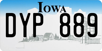 IA license plate DYP889