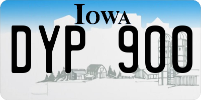 IA license plate DYP900