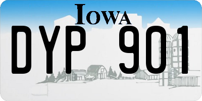 IA license plate DYP901
