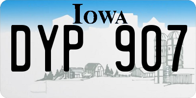 IA license plate DYP907