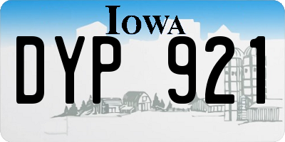 IA license plate DYP921