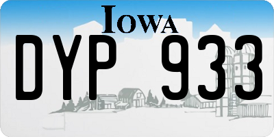 IA license plate DYP933