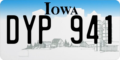 IA license plate DYP941