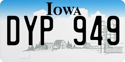 IA license plate DYP949