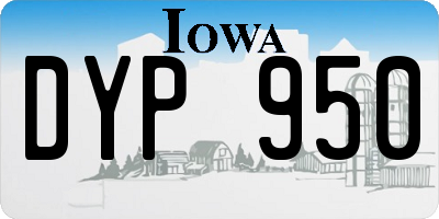 IA license plate DYP950