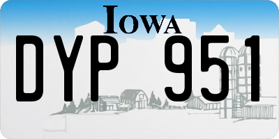 IA license plate DYP951