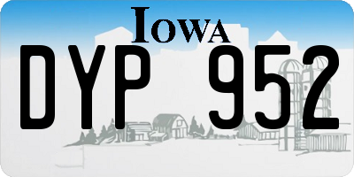 IA license plate DYP952