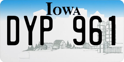 IA license plate DYP961