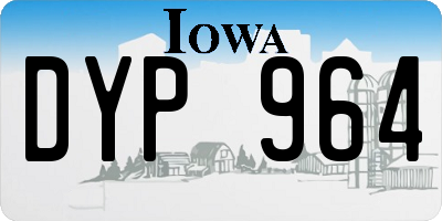 IA license plate DYP964