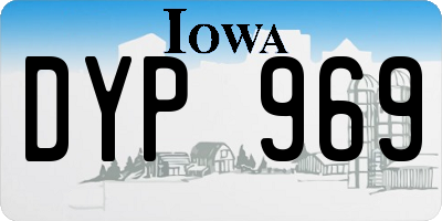 IA license plate DYP969