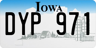 IA license plate DYP971