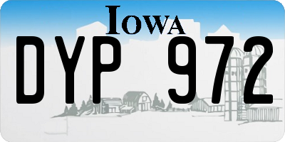 IA license plate DYP972