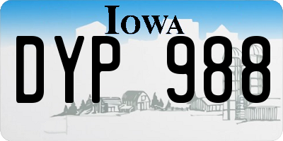 IA license plate DYP988