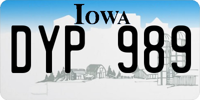 IA license plate DYP989