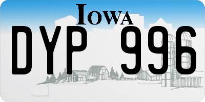 IA license plate DYP996