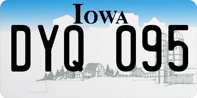 IA license plate DYQ095