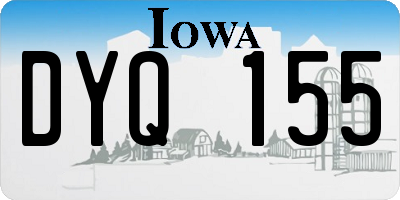 IA license plate DYQ155