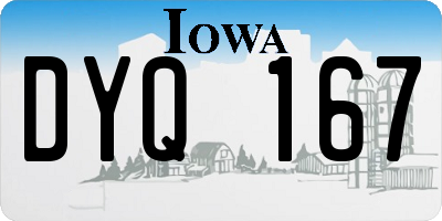IA license plate DYQ167