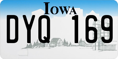 IA license plate DYQ169
