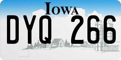 IA license plate DYQ266