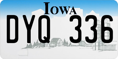 IA license plate DYQ336