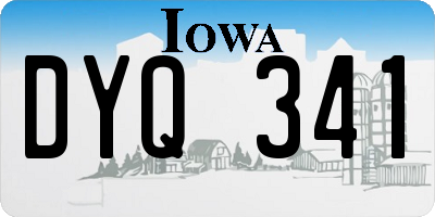 IA license plate DYQ341