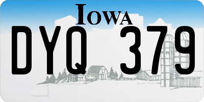 IA license plate DYQ379