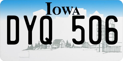 IA license plate DYQ506