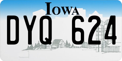 IA license plate DYQ624