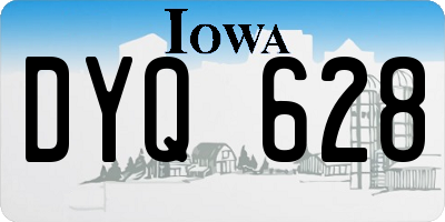 IA license plate DYQ628