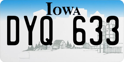 IA license plate DYQ633