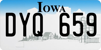 IA license plate DYQ659