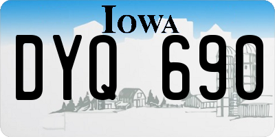 IA license plate DYQ690