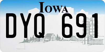 IA license plate DYQ691