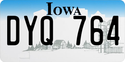 IA license plate DYQ764