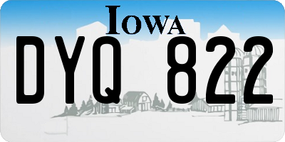 IA license plate DYQ822