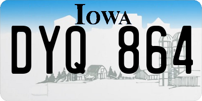 IA license plate DYQ864