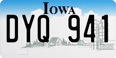 IA license plate DYQ941