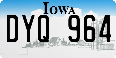 IA license plate DYQ964