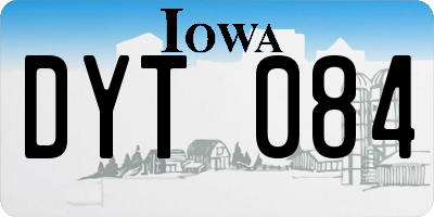 IA license plate DYT084