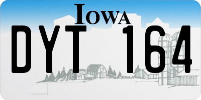 IA license plate DYT164