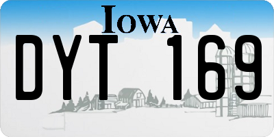 IA license plate DYT169