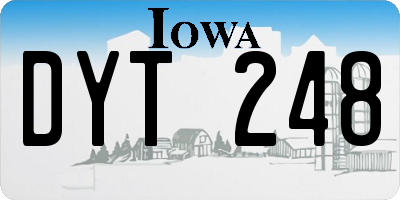 IA license plate DYT248