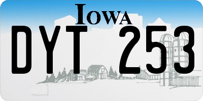 IA license plate DYT253