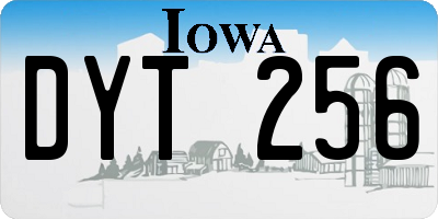 IA license plate DYT256
