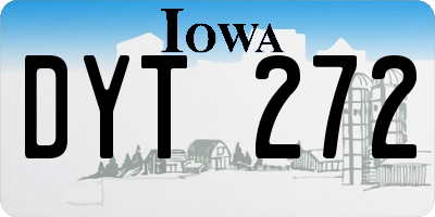 IA license plate DYT272