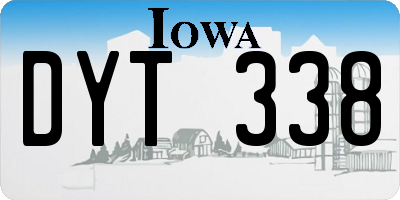 IA license plate DYT338