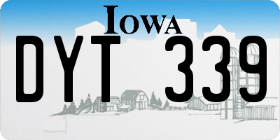 IA license plate DYT339