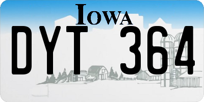 IA license plate DYT364