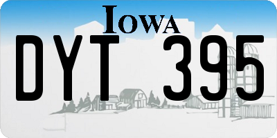 IA license plate DYT395